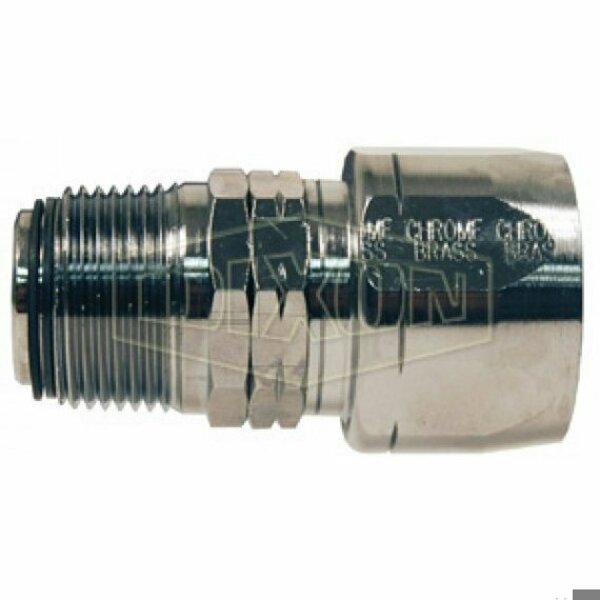 Dixon Dubl-Grip Holedall Re-Attachable Coupling, 3/4 in Nominal, NPT Swivel, Brass, Domestic H604